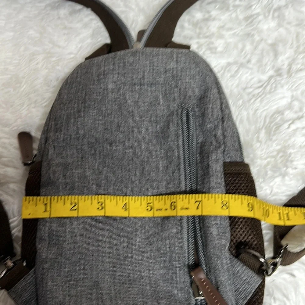 NWOT Small Canvas Backpack with Sequined Skull